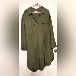 Ava & Viv olive Shirt Dress